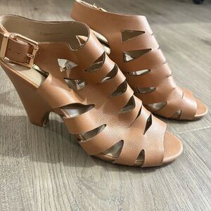 INC International Concepts Gretchenn Beige Slingback Sandals Womens 7.5M Boho